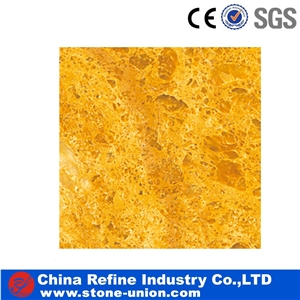 Golden Natural Marble Slabs & Tiles, China Yellow Marble Flooring , Marble Stone Covering Pattern