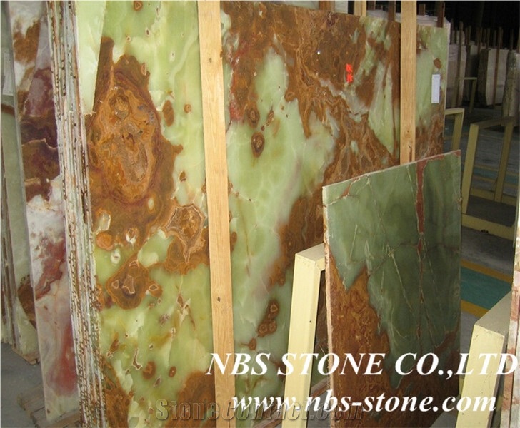 Iran Polished Green Onyx Tiles & Slabs,Gu Qing Onyx Slabs