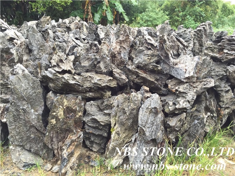 Landscaping Stone,Taihu Lake Stone,Natural Limestone Palisade