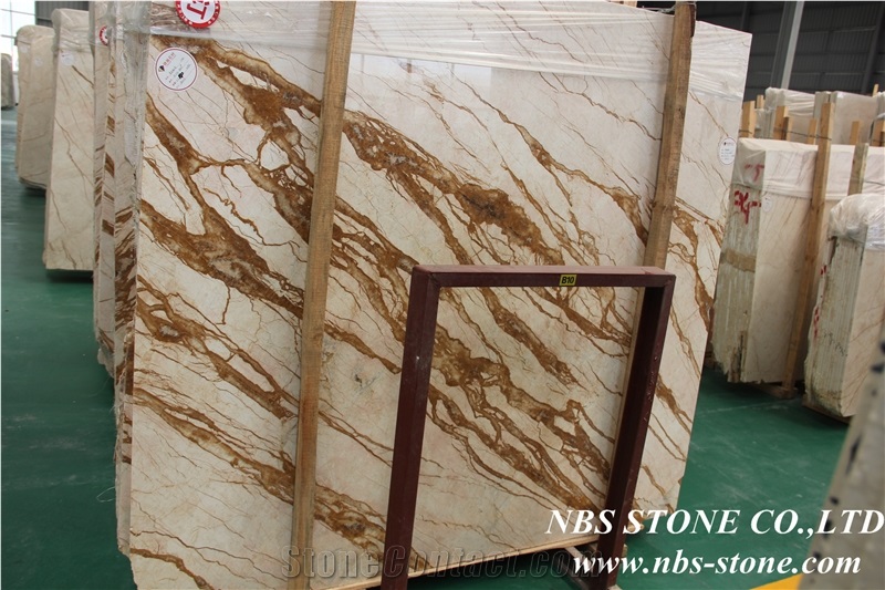 New Sofitel Gold / Golden Sunsrt Marble Slabs & Tiles, Sofitel Gold Marble Slabs, Turkey Marble Wall Covering Tiles