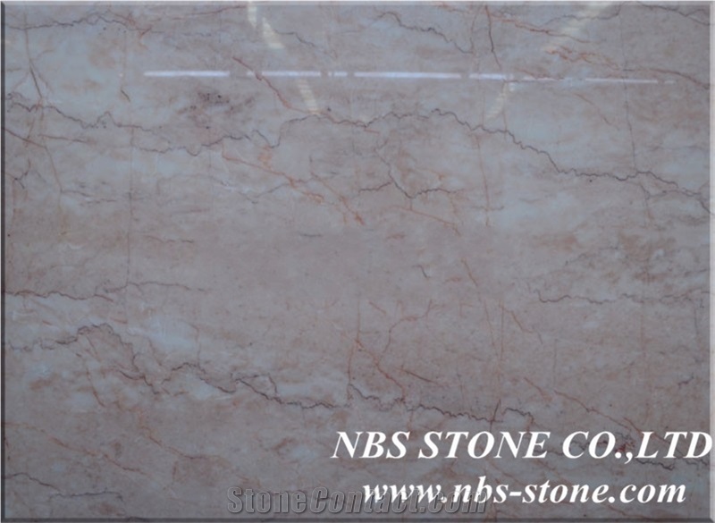 Polished Cream Rose Marble Slabs & Tiles, China Pink Marble