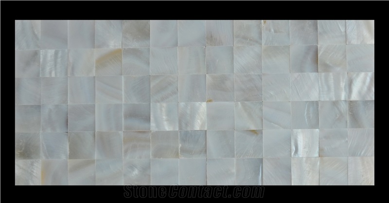 Natural Shell Slight White Mosaic