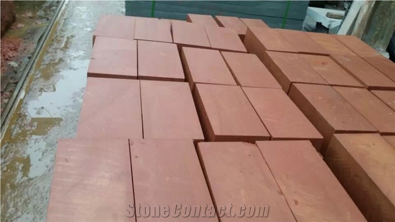 Red Sandstone Slab & Tile, China Red Sandstone