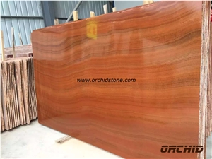 Wooden Gold Marble Polished Slabs, China Yellow Marble