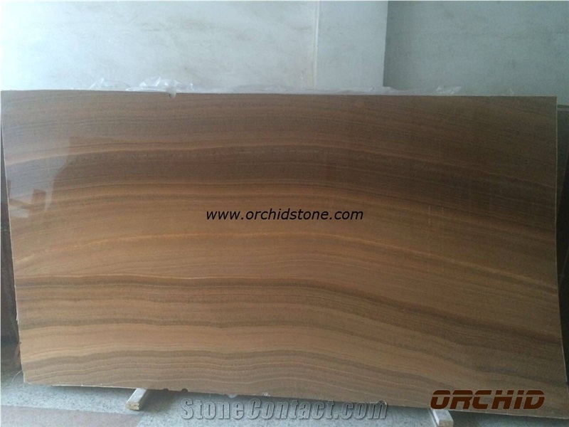 Wooden Gold Marble Quarrier China Yellow Marble Tile & Slab