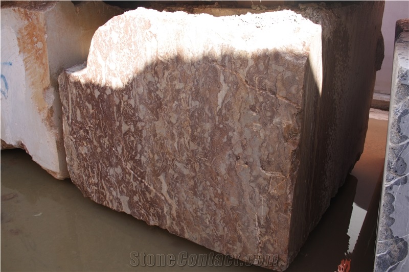 Sunset Red Marble Blocks, Morocco Red Marble Blocks