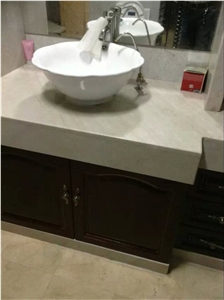 China Beige Marble Bath Tops, Bathroom Vanity Tops