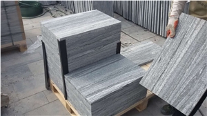 Hot Sale-G302 Grey Wooden Vein Granite Tiles &Slabs,Nero Santiago Granite Tiles for Building Design /Wall Cladding Tiles