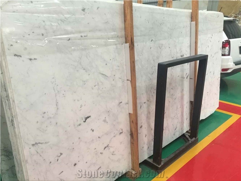 Snow White Marble Polished Slabs and Tiles ,Black Spot White Marble