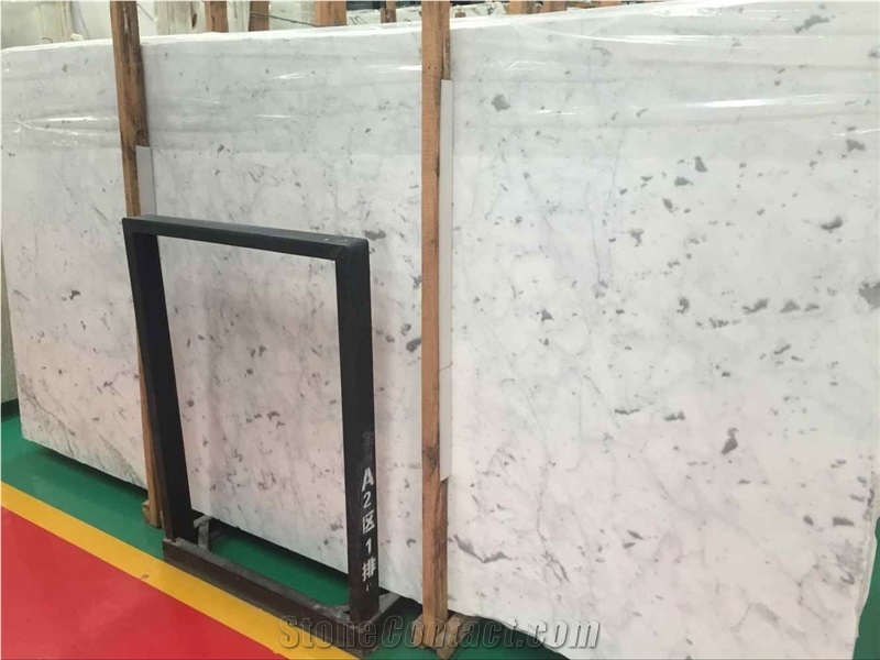 Snow White Marble Polished Slabs and Tiles ,Black Spot White Marble