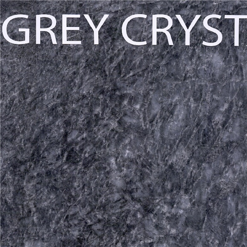 Grey Crystal Marble Tiles & Slabs, Grey Polished Marble Floor Tiles