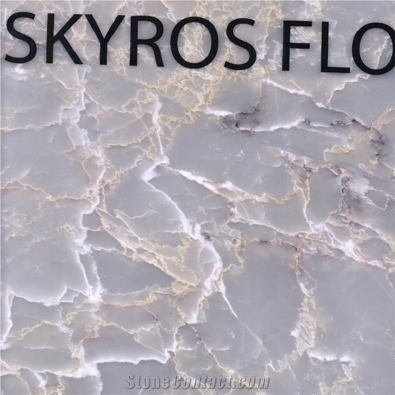 Skyros Flower Marble Tiles & Slabs, Grey Polished Marble Tiles & Slabs