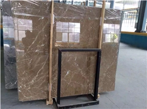Cazeau Brown Marble Polished Slabs & Tiles, China Brown Marble Slabs for Wall and Floor, Coffee Brown Marble with White Lines