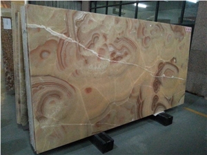 Iran Popular Luxury Orange Brown Onyx Polished Slabs & Tiles for Niche Wall, Special Pattern Interesting Natural Building Stone Flooring,Feature Wall,Clading, Hotel Lobby Project Decoration