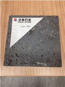 Lava Stone Honed Floor Tiles, Dark Grey, Black Basalt Tiles, China Cheap Lava Stone Tiles
