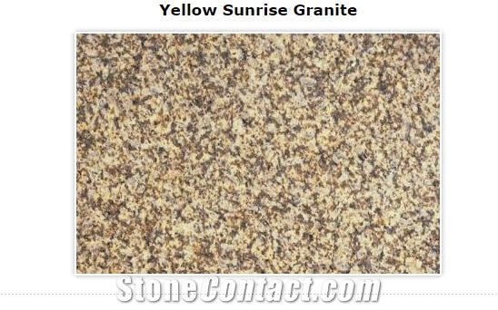 Yellow Sunrise Granite - Bignan Jaune Granite, Jaune Aurora Granite,