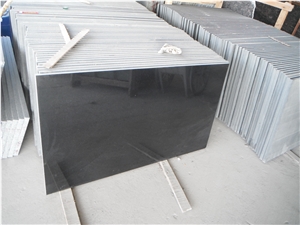 Absolute Black Granite Thin Flooring Tiles, Shanxi Black Granite Slabs & Tiles