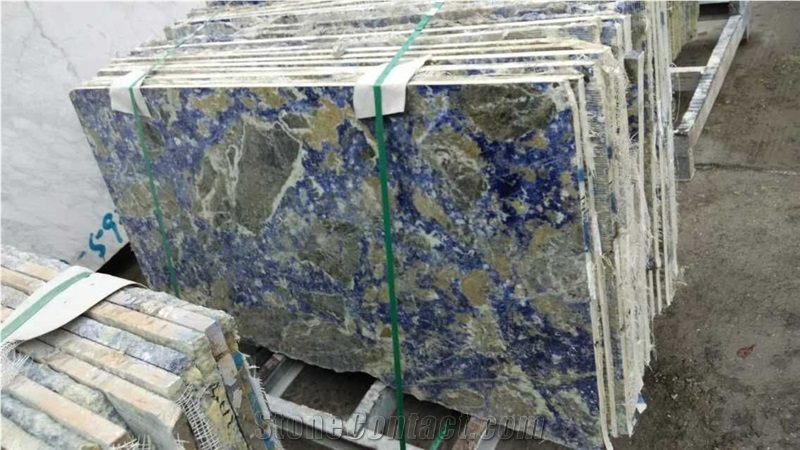 Blue Sodalite Granite Block, Bolivia Blue Granite