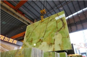 Luxury Green Onyx Tiles Wall Panel China Green Onyx