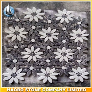 Marble Mosaic Tiles for Decoration Flower Design Wall Mosaic