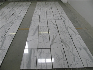 Italian Statuario Marble Tiles & Slabs, Flooring Tiles, White Marble Tiles & Slabs
