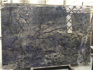 Azul Bahia Granite Tiles and Slabs, Polishing Walling and Flooring, Wall Background, Fast Delive