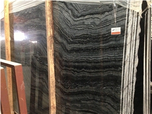Black Athens Wood Marble Slabs & Marble Floors , China Black Marble