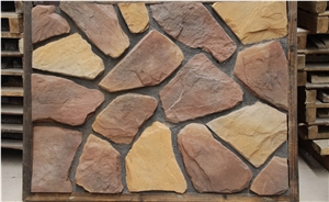Brown Artificial Cultured Stone, Wall Cladding, Stacked Stone