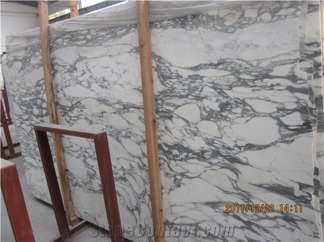 Carrara Marble &Well Polished Arabescato Carrara Bianco Marble Slabs, China White Marble