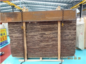 Chinese Golden Coast Brown Marble Tile & Slab, China Brown Marble