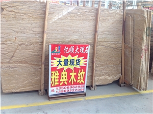 Competitive Price Wooden Grain Marble Slabs & Marble Tile Flooring