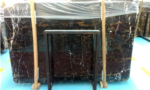 Competive Price Black Portopo Marble Slabs & Tiles for Interior Decoration