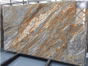 Golden Khan Granite Tiles and Slabs, Polishing Walling and Flooring, Wall Background Covering