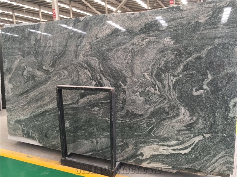 Green Multicolor Granite Tiles and Slabs, Polishing Walling and Flooring, Wall Background Covering