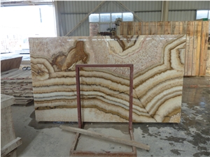 Mexican Brushed Faraon Onyx Slabs & Tiles for Sales