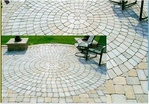 Natural Grey Granite Cube Stone & Pavers, Courtyard Road Pavers, Floor Covering