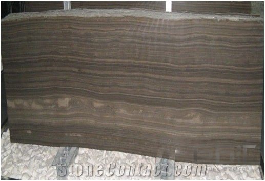 Obama Brown Wood Grain Marble Slabs & Tiles, Obama Wood Marble Marble