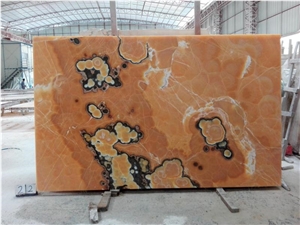 Orange Onyx Covering,Slabs/Tile,Private Meeting Place,Top Grade Hotel Interior Decoration Project,New Finishd, High Quality