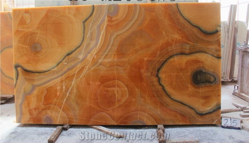 Orange Onyx Slabs & Tiles