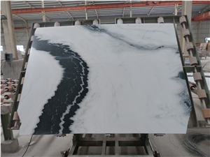 Panda White Marble Slabs/Tile, Exterior-Interior Wall ,Floor, Wall Capping, New Product,High Quanlity & Reasonable Price