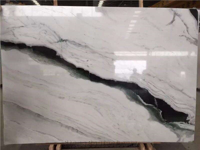 Panda White Marble Tiles and Slabs Polishing Walling and Flooring Wall Background Covering High Quality and Best Price Fast Delivery