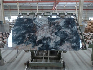 Polished Black Marble Tile & Slab for Smoky Surface at Good Price