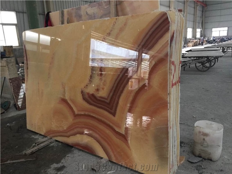Red Dragon Onyx Slabs & Tiles,Background Backlit Project and Slab