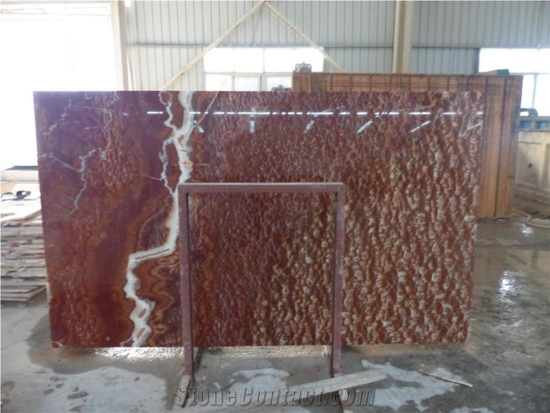 Red Onyx Tiles and Slab for Polishing Walling and Flooring Wall Background Covering High Quality and Best Price Fast Delivery