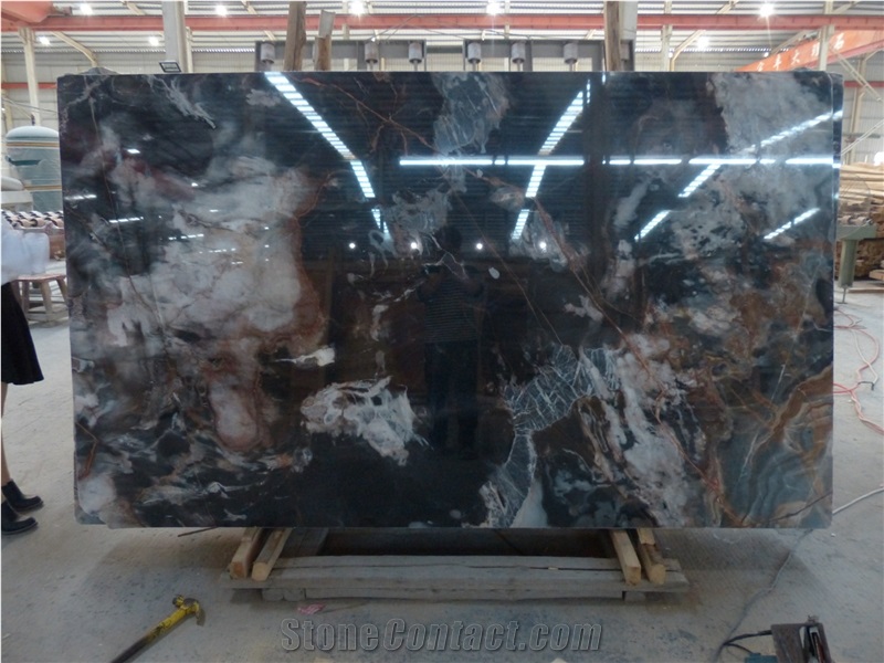 Smoky Black Marble Slabs/Tiles, Private Meeting Place, Top Grade Hotel Interior Decoration Project, New Finishd, High Quality, Best Price