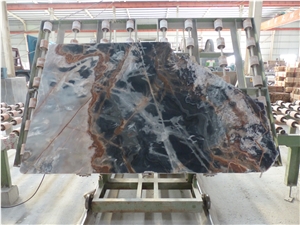 Supply Hot Sell Chinese Smoky Black Marble Slabs & Tiles