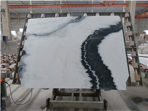 Top Quality New White Marble Arrivals Large Size Panda White Slabs & Tiles, China White Marble