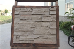 White Artificial Cultured Stone, Wall Cladding, Stacked Stone