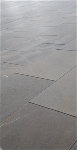 Sierra Elvira Limestone Tile & Slabs, Grey Limestone Flooring Tiles