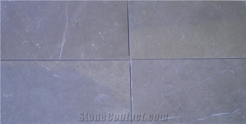 Sierra Elvira Limestone Tile & Slabs, Grey Limestone Flooring Tiles